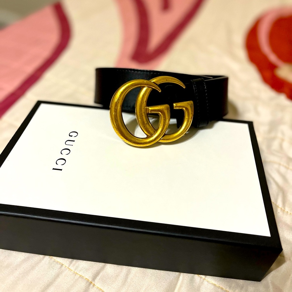 Gucci Marmont Wide Belt / Size 105/42 (size 16)